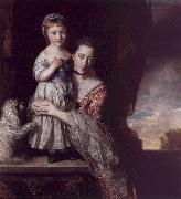 Sir Joshua Reynolds The Countess Spencer with her Daughter Georgina oil painting picture wholesale